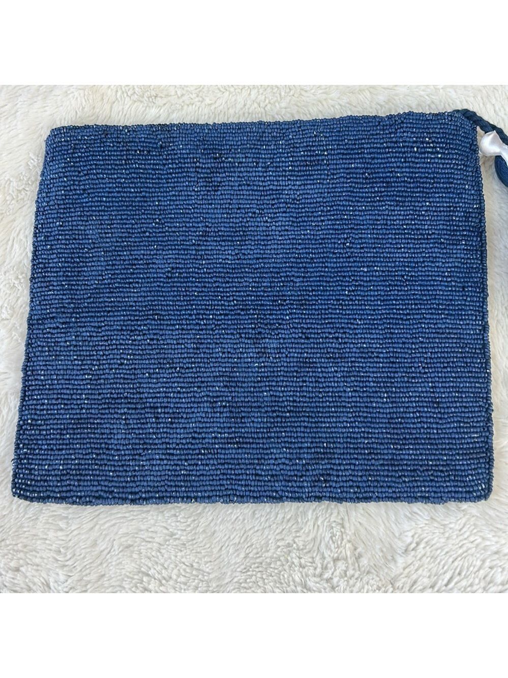 NWT Guadalupe Cacatua Beaded Clutch in Blue - Picture 5 of 8